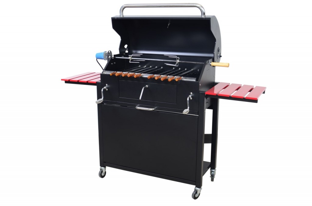 charcoal outdoor grills with rotisserie